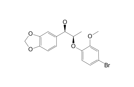 (1R,2R)-1-(3'',4''-methylenedioxyphenyl)-1-hydroxy-2-(4'-bromo-2'-methoxyphenoxy)propane