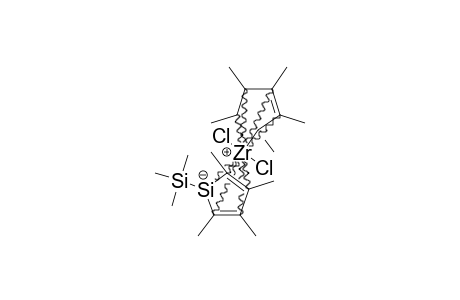 (ETA(5)-C5ME5)-(ETA(5)-C4ME4SISIME3)-ZRCL2