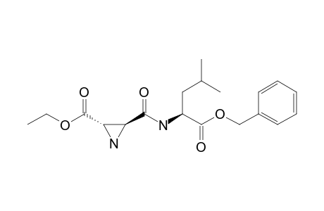 (2S,3S)-3-[[(1S)-1-carbobenzoxy-3-methyl-butyl]carbamoyl]ethylenimine-2-carboxylic acid ethyl ester