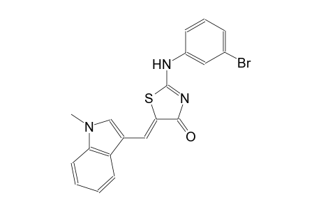 (5Z)-2-(3-bromoanilino)-5-[(1-methyl-1H-indol-3-yl)methylene]-1,3-thiazol-4(5H)-one