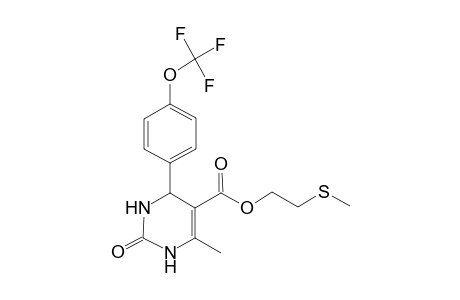 2-(Methylsulfanyl)ethyl 6-methyl-2-oxo-4-[4-(trifluoromethoxy)phenyl]-1,2,3,4-tetrahydro-5-pyrimidinecarboxylate
