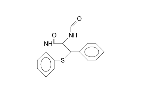 3-Acetylamino-2-phenyl-2,3,4,5-tetrahydro-1,5-benzothiazepin-4-on