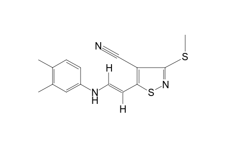 trans-3-(METHYLTHIO)-5-[2-(3,4-XYLIDINO)VINYL]-4-ISOTHIAZOLECARBONITRILE