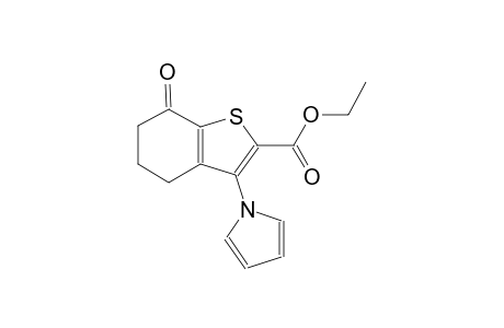 benzo[b]thiophene-2-carboxylic acid, 4,5,6,7-tetrahydro-7-oxo-3-(1H-pyrrol-1-yl)-, ethyl ester