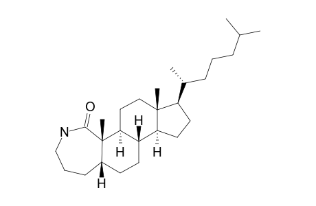 2-Aza-A-homocholestan-1-one, (5.beta.)-