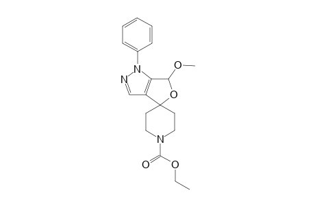 6'-Methoxy-1'-phenyl-4', 6'-dihydro-1'H-spiro[piperidine-4,4'-furo[3,4-c]pyrazole]-1-ethyl carboxylate