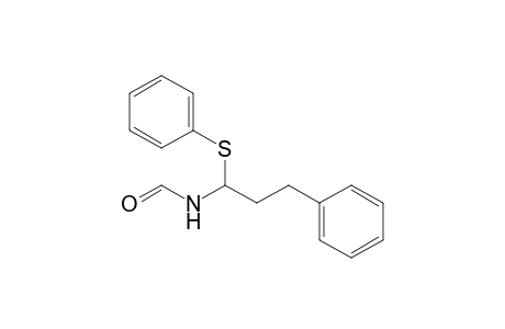 N-(3-Phenyl-1-phenylsulfanylpropyl)formamide