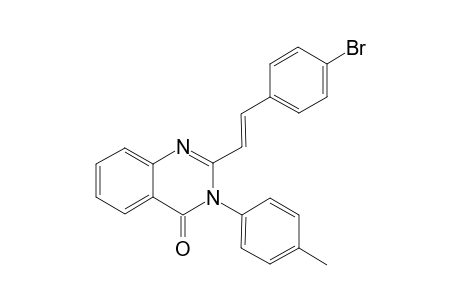 2-[(E)-2-(4-Bromophenyl)ethenyl]-3-(4-methylphenyl)-4(3H)-quinazolinone