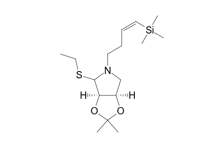 (3R,4R)-1-[(Z)-4-(trimethylsilyl)-3-butenyl]-3,4-(isopropylidenedioxy)-2-(ethylthio)pyrrolidine