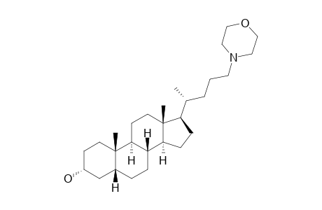 (3R,5R,8R,9S,10S,13R,14S,17R)-10,13-dimethyl-17-[(1R)-1-methyl-4-morpholino-butyl]-2,3,4,5,6,7,8,9,11,12,14,15,16,17-tetradecahydro-1H-cyclopenta[a]phenanthren-3-ol