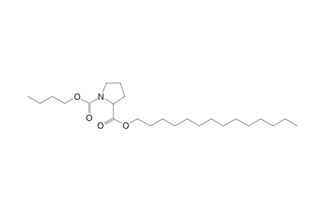 L-Proline, N-butoxycarbonyl-, tetradecyl ester