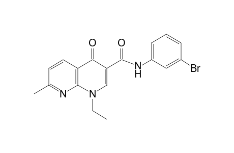 3'-bromo-1,4-dihydro-1-ethyl-7-methyl-4-oxo-1,8-naphthyridine-3-carboxanilide