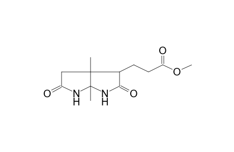 3-(3a,6a-Dimethyl-2,5-dioxooctahydropyrrolo[2,3-b]pyrrol-3-yl)-propionic acid, methyl ester