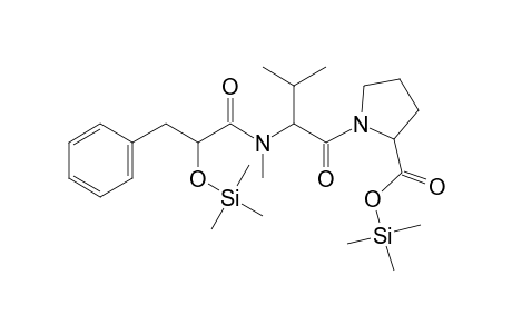 1-[2-[(2-Hydroxy-3-phenylpropanoyl)-methylamino]-3-methylbutanoyl]pyrrolidine-2-carboxylic acid, 2tms derivative