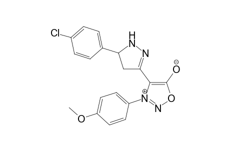 3-[3-(4-Methoxyphenyl)sydnon-4-yl]-5-(4-chlorophenyl)-4,5-dihydro-1H-pyrazole