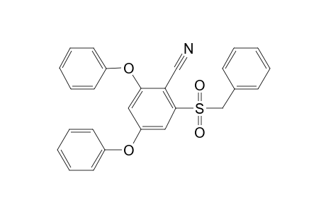 2-Benzylsulfonyl-4,6-diphenoxy-benzonitrile