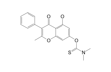 3-Phenyl-2-methyl-5-hydroxy-4H-benzopyran-4-one - 7-o-thiocarbamate