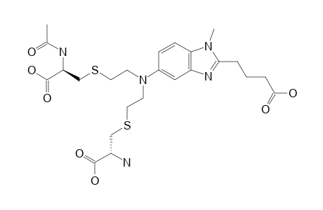 #8;4-[5-[[2-(2-ACETYLAMINO-2-CARBOXYETHYLSULFANYL)-ETHYL]-[2-(2-AMINO-2-CARBOXYETHYLSULFANYL)-ETHYL]-AMINO]-1-METHYL-1H-BENZOIMIDAZOL-2-YL]-BUTANOIC-ACID