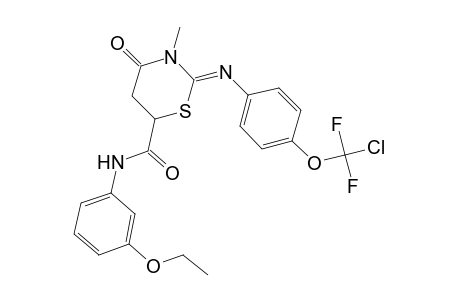 2H-1,3-thiazine-6-carboxamide, 2-[[4-(chlorodifluoromethoxy)phenyl]imino]-N-(3-ethoxyphenyl)tetrahydro-3-methyl-4-