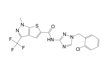 1H-thieno[2,3-c]pyrazole-5-carboxamide, N-[1-[(2-chlorophenyl)methyl]-1H-1,2,4-triazol-3-yl]-1-methyl-3-(trifluoromethyl)-