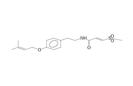 DAMBULLIN;(E)-3-(METHYLSULPHONYL)-PROPENOIC-ACID-PARA-(3-METHYL-2-BUTENYLOXY)-PHENETHYLAMIDE