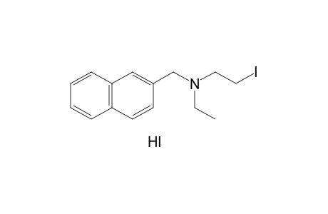 N-ethyl-N-(2-iodoethyl)-2-naphthalenemethylamine, hydroiodide