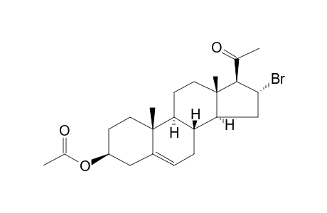 Pregn-5-en-20-one, 3-(acetyloxy)-16-bromo-, (3.beta.,16.alpha.)-