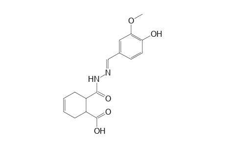 4-cyclohexene-1,2-dicarboxylic acid, mono(vanillylidenehydrazide)