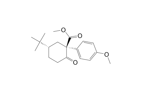 Cyclohexanecarboxylic acid, 5-(1,1-dimethylethyl)-1-(4-methoxyphenyl)-2-oxo-, methyl ester, trans-