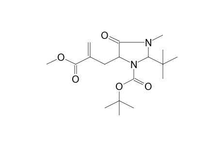 tert-Butyl 2-tert-butyl-5-[2-(methoxycarbonyl)-2-propenyl]-3-methyl-4-oxo-1-imidazolidinecarboxylate