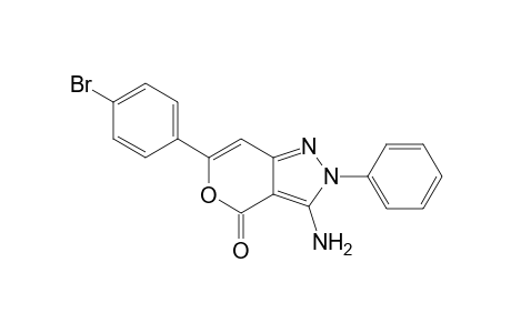 3-Amino-6-(4-bromophenyl)-2-phenyl-4-oxo-4H-pyrano[4,3-c]pyrazole