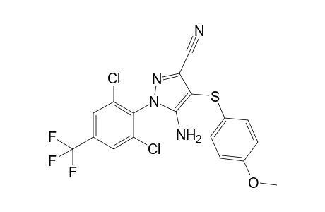 3-Cyano-5-amino-4-[(4-methoxyphenyl)thio]-1-[2,6-dichloro-4-(trifluoromethyl)phenyl]pyrazole