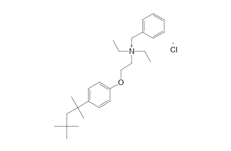 benzyliethyl{2-[p-(1,1,3,3-tetramethylbutyl)phenoxy]ethyl}ammonium chloride