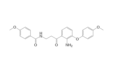 N-(3-(2-Amino-3-(4-methoxyphenoxy)phenyl)-3-oxopropyl)-4-methoxybenzamide