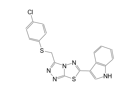 1H-indole, 3-[3-[[(4-chlorophenyl)thio]methyl][1,2,4]triazolo[3,4-b][1,3,4]thiadiazol-6-yl]-