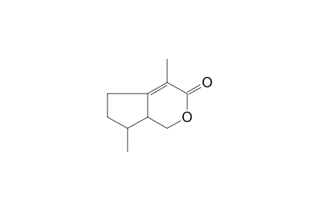 4,7-Dimethyl-5,6,7,7A-tetrahydrocyclopenta[C]pyran-3(1H)-one