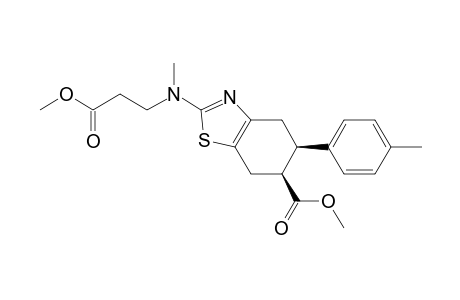 (ENDO)-METHYL-(5R*,6S*)-2-[(2-METHOXYCARBONYLETHYL)-METHYLAMINO]-5-(4-METHYLPHENYL)-4,5,6,7-TETRAHYDROBENZOTHIAZOLE-6-CARBOXYLATE