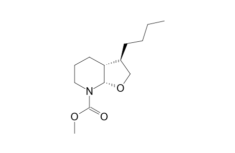 Methyl (3R*,3ar*,7as*)-3-butylhexahydrofuro[2,3-B]pyridine-7(4H)-carboxylate