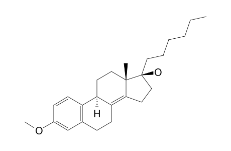 17-.alpha.-Hexyl-3-methoxy-estra-1,3,5(10),8(14)-tetraen-17.beta.-ol