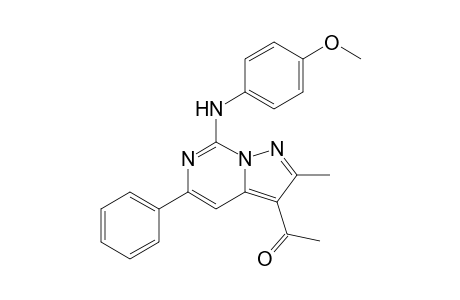 1-[2-methyl-7-(p-anisidino)-5-phenyl-pyrazolo[1,5-c]pyrimidin-3-yl]ethanone