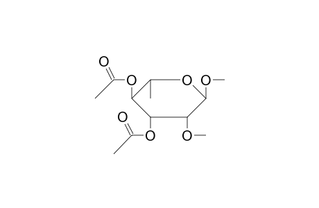 Methyl 3,4-di-O-acetyl-6-deoxy-2-O-methylhexopyranoside