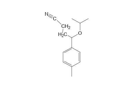 BUTYRONITRILE, 4-ISOPROPOXY-4-P-TOLYL-,