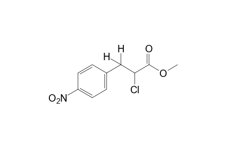 alpha-chloro-p-nitrohydrocinnamic acid, methyl ester