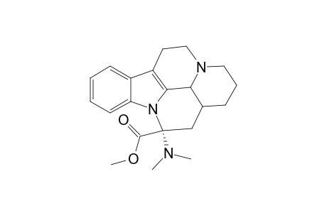 1H-Indolo[3,2,1-de]pyrido[3,2,1-ij][1,5]naphthyridine, 20,21-dinoreburnamenine-14-carboxylic acid deriv.