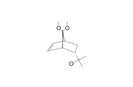 (+/-)-(1S*,4S*,5S*)-5-(1'-HYDROXY-1'-METHYL)-ETHYLBICYCLO-[2.2.1]-HEPT-2-EN-7-ONE-DIMETHYLKETAL