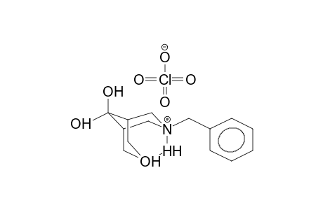 7-BENZYL-9,9-DIHYDROXY-3-OXA-7-AZABICYCLO[3.3.1]NONANE HYDROPERCHLORATE