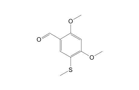 2,4-Dimethoxy-5-(methylthio)benzaldehyde