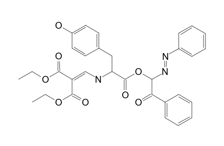 [4'-(Phenylazo)phenacyl] N-{[2,2-bis(ethoxycarbonyl)vinylamino][2'-(4''-hydroxyphenyl)ethyl}carboxylate