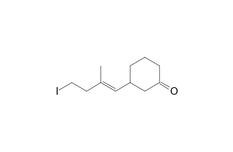 3-[(E)-4-Iodo-2-methyl-1-butenyl]cyclohexanone