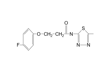 3-(p-fluorophenoxy)-N-(5-methyl-1,3,4-thiadiazol-2-yl)propionanilide